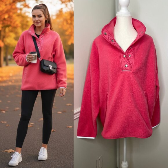 ACX Active Fleece Quilted High Neck Sweater L - Picture 1 of 13